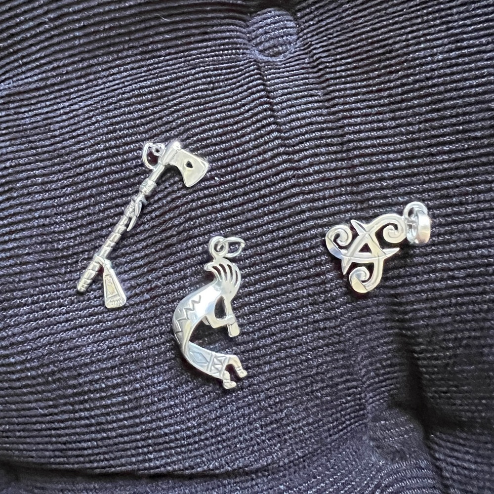 Bundle silver pendents/ bracelet charms